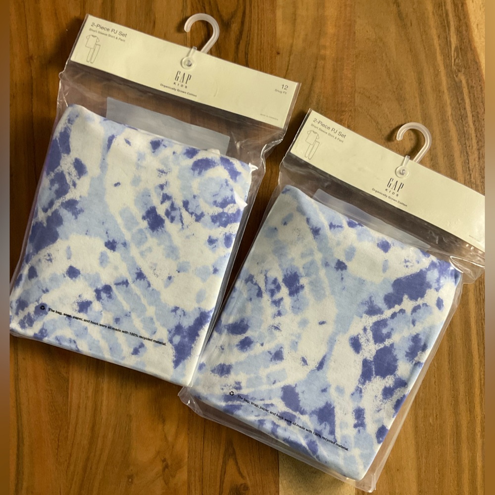 GapKids 100% Organic Cotton TieN dye PJ set- by Loving Kindness Everyday